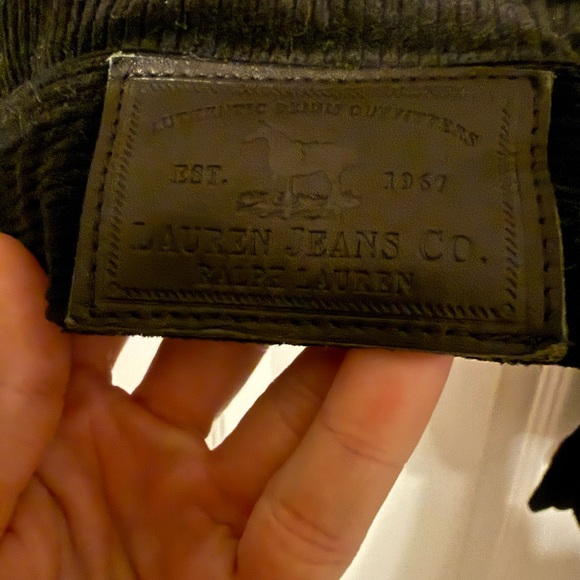 Ralph Lauren Corduroy Black Jacket with Gold Buttons - Picture 4 of 5